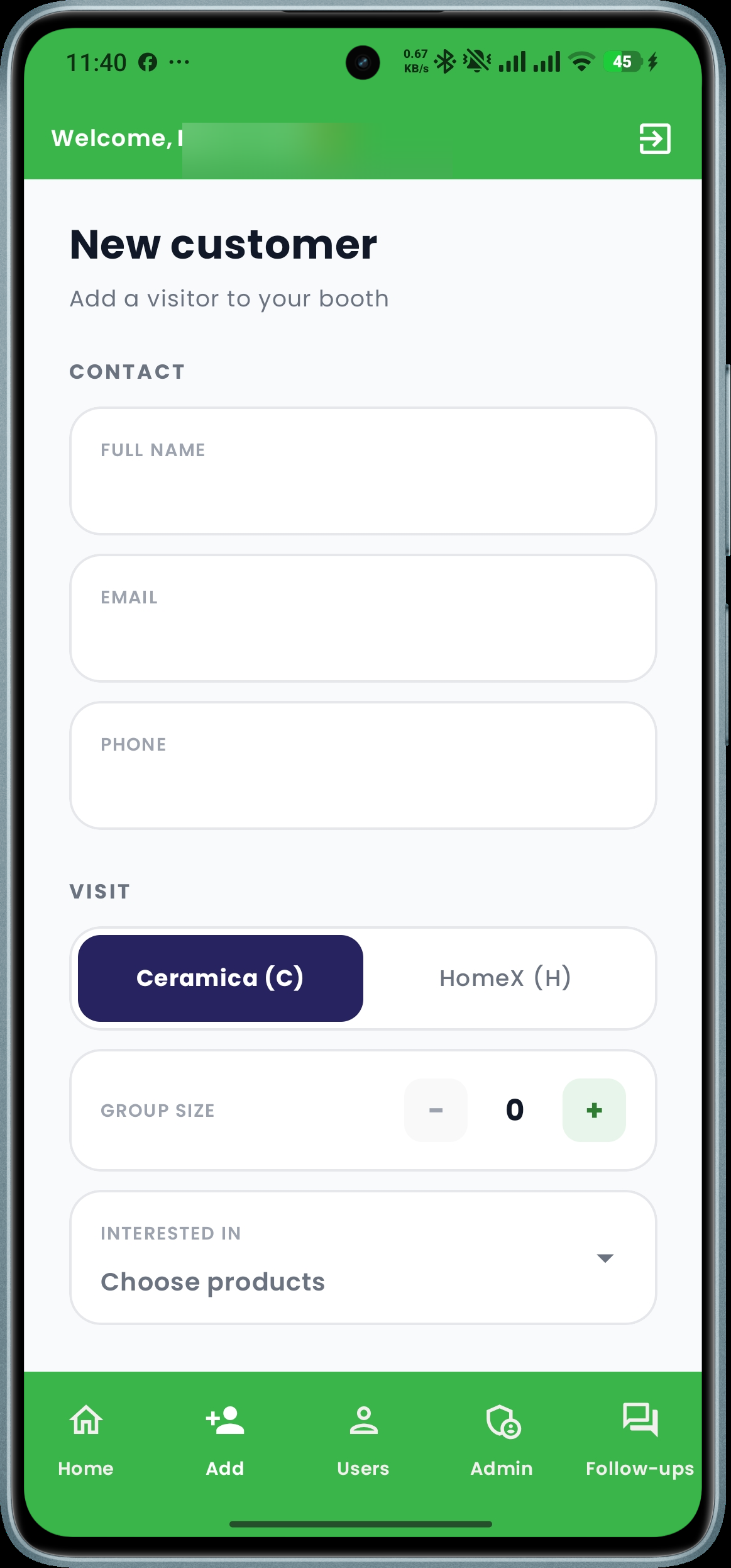 Add Customer