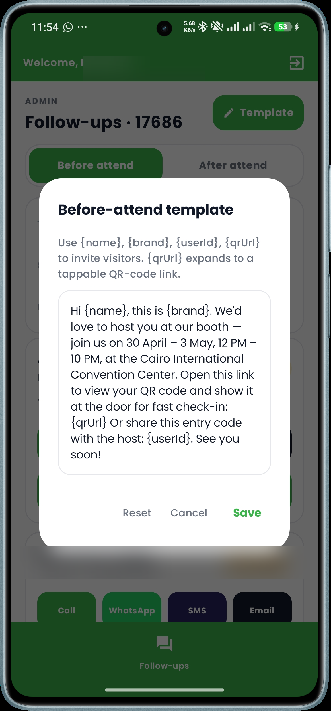 Template Editor